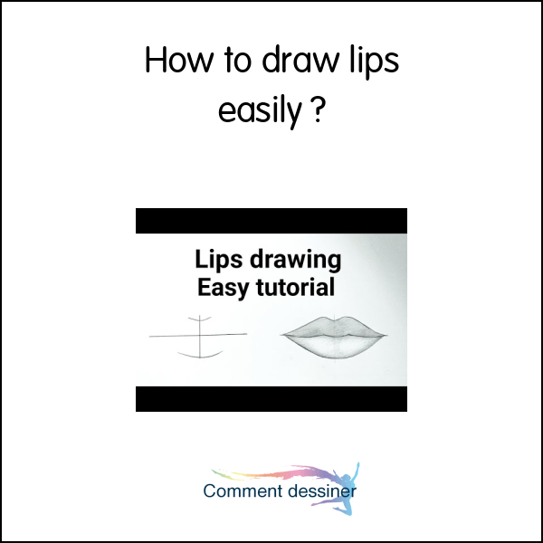 How to draw lips easily